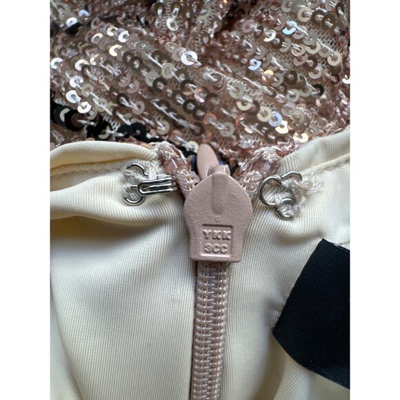 Michael Costello x Revolve Coreen Gown XS – Champagne Sequin Maxi - Picture 10 of 11